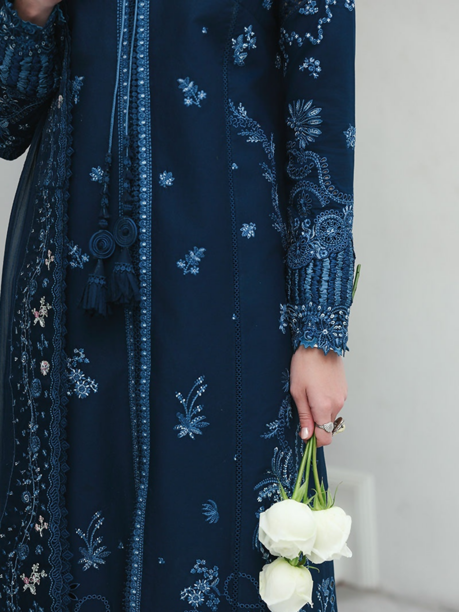 Qalamkar Qline Lawn Drop-1 Embroidered Unstitched 3-Piece Suit-RP-10-Zohal