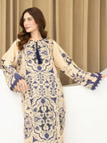 Panache Apparel Florise Silk Lawn Printed Shirt-Vynra