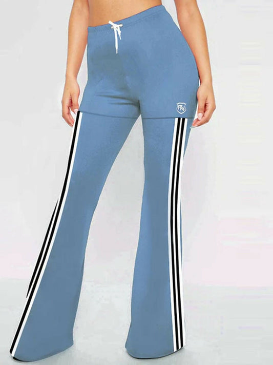 Funky's Plain Flared Bottom High Rise Trouser-11305