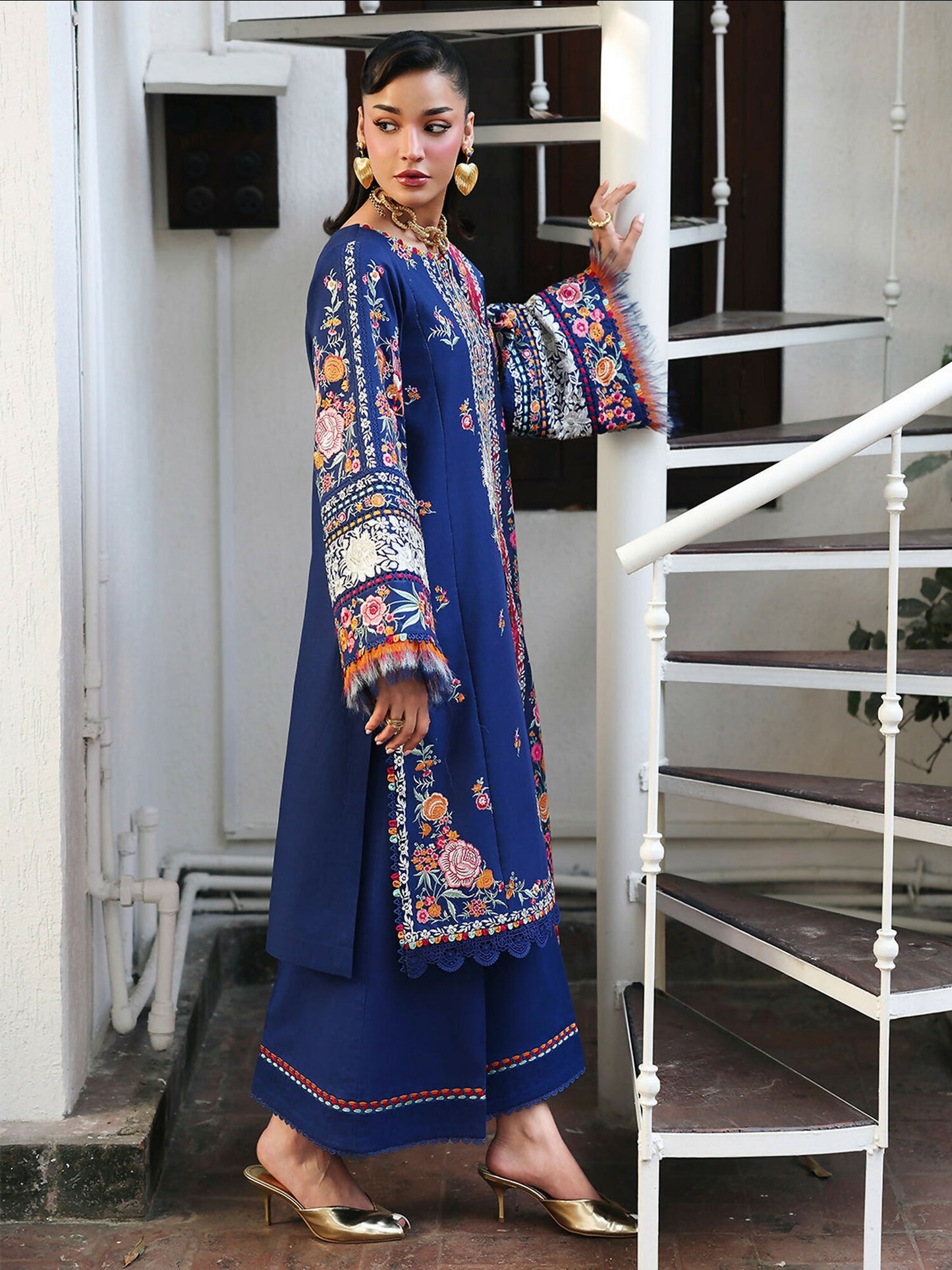 Binilyas Lumina Summer Lawn Embroidered Unstitched 3-Piece Suit-L73-A