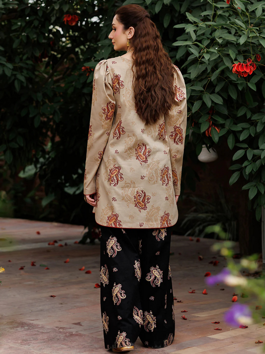 Panache Apparel Noor Mahal Cotton Printed Stitched Suit-NoorZaiba