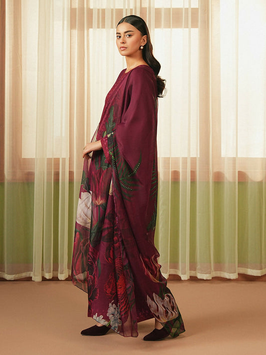 Mannat Clothing Summer-Sky Lawn Embroidered Stitched Suit-Plum