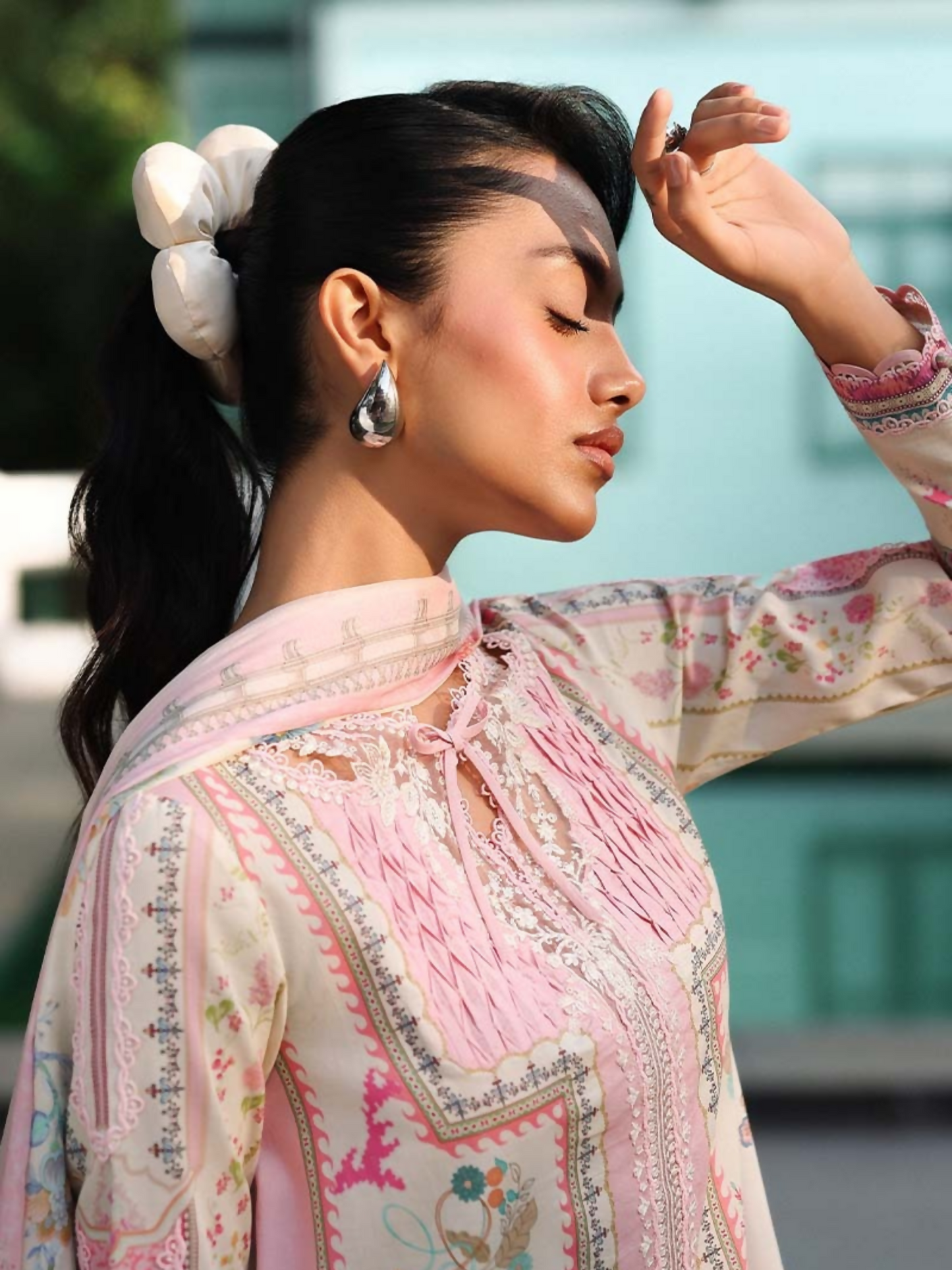 Qalamkar Qprints Lawn'26 Embroidered Unstitched 3-Piece Suit-AX-06-(A)-Elara