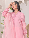 Ruby's Couture Shireen Raw Silk Embroidered Stitched 3-Piece Suit-Nysa