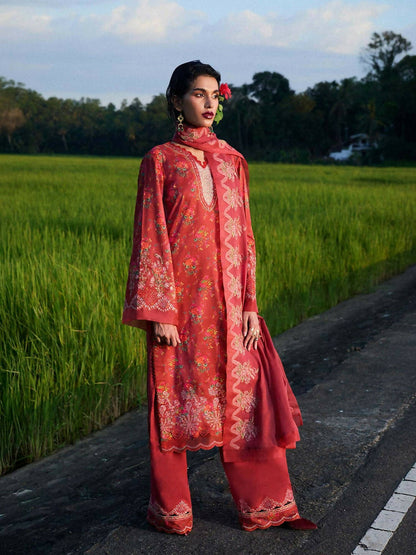 Hussain Rehar Pret SS'25 Lawn Printed Stitched 3-Piece Suit-Nahla