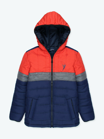 Velvour Full Sleeves Hooded Puffer Jacket-VJ012-AA