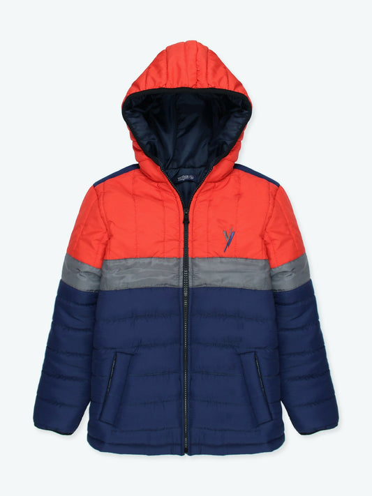 Velvour Full Sleeves Hooded Puffer Jacket-VJ012-AA