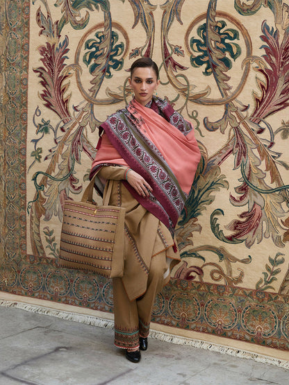 Jugnu by Hussain Rehar Karandi AW 25 - Edit III Embroidered Unstitched 3-Piece Suit-Dahr