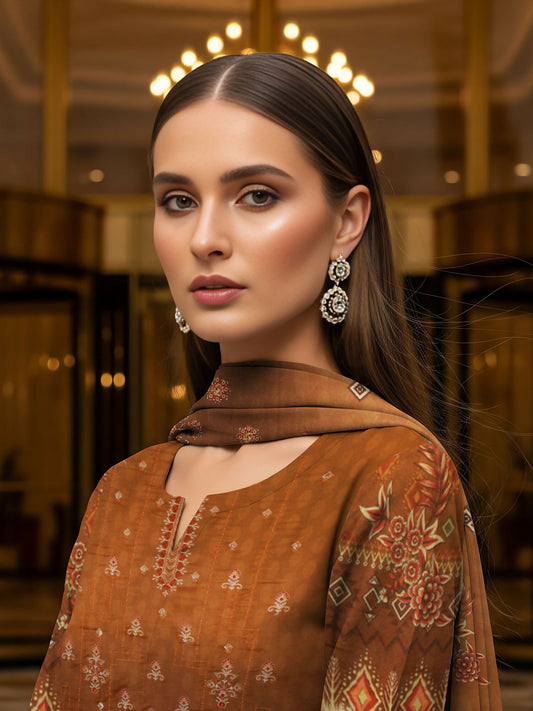 Grace & Style Dhanak Embroidered Unstitched 3-Piece Suit-09