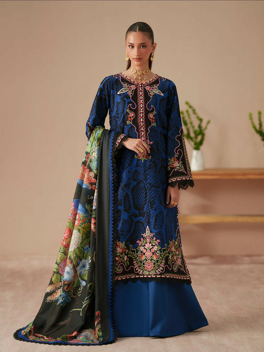 Binilyas Jojo Summer'26 Lawn Embroidered Unstitched 3-Piece Suit-83B
