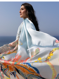 Mahnur Sirene Luxury Lawn Embroidered Unstitched 3-Piece Suit-Luna