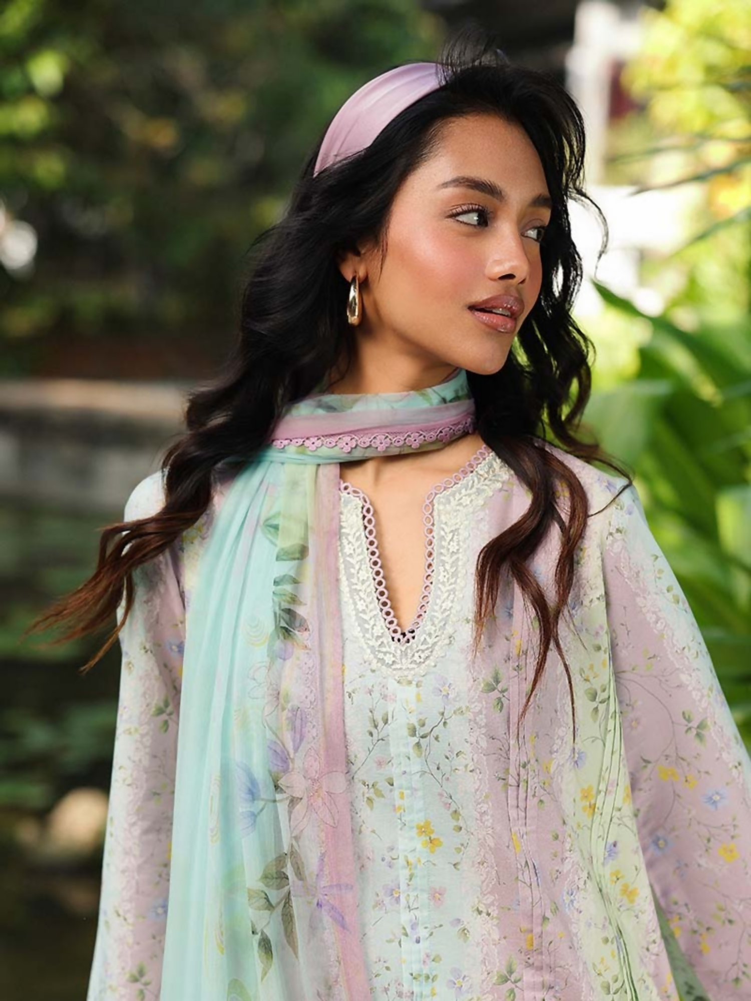 Qalamkar Qprints Lawn'26 Embroidered Unstitched 3-Piece Suit-AX-07-(A)-Xenia