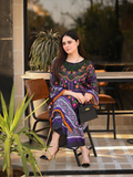 Tehzeeb Libas Poly Lawn Embroidered Co-Ord Set-Saya