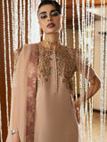 Hussain Rehar Basic Not Basic V Raw Silk Embellished Stitched 3-Piece Suit-Buff