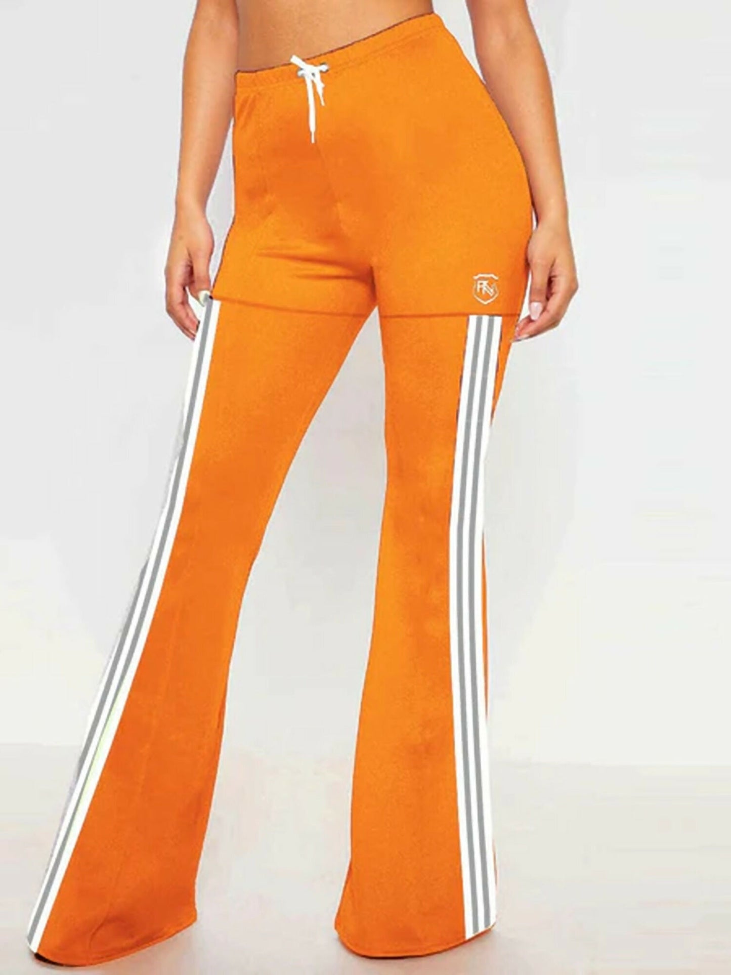 Funky's Plain Flared Bottom High Rise Trouser-11305