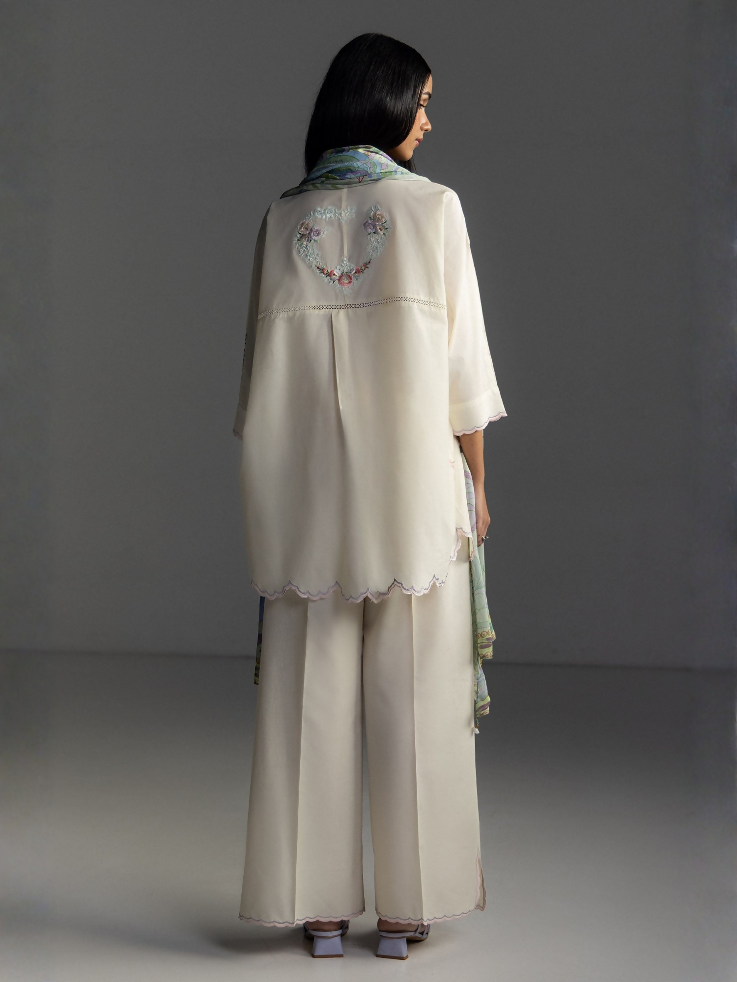 COCO by Zara Shahjahan Lawn'26 Embroidered Unstitched 3-Piece Suit-Seren-5A