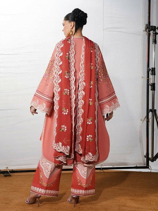 Jugnu by Hussain Rehar The Reserved View SS/Edit I Cotton Embroidered Unstitched 3-Piece Suit-Dinaz