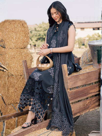 Parishay Summer Queen Vol 2 Lawn Embroidered Unstitched 3-Piece Suit-SQU-14