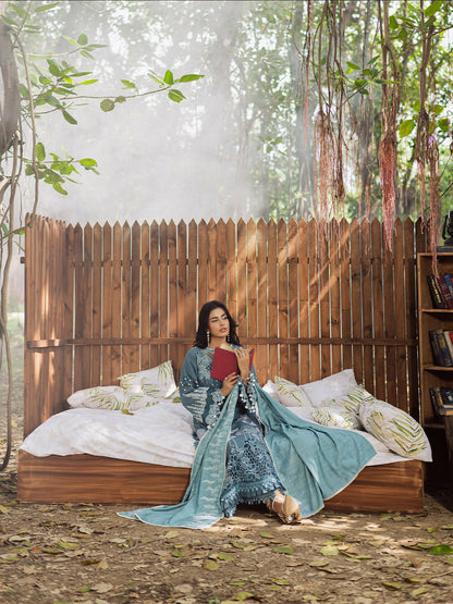 Parishay Winterwood Tales Khaddar Embroidered Unstitched 3-Piece Suit- WW - 04
