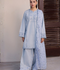 Mannat Clothing Laila Winter Pret '25 Karandi Embroidered Stitched Suit-Mist
