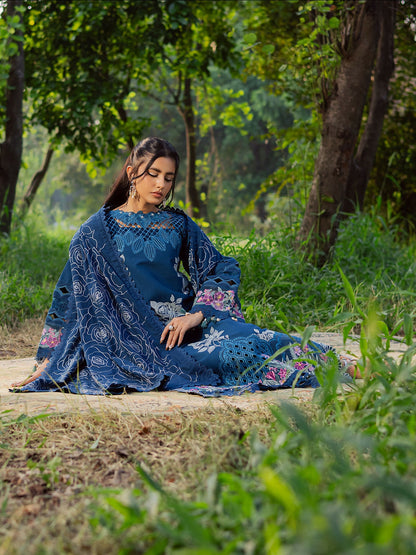 Parishay Winterwood Tales Khaddar Embroidered Unstitched 3-Piece Suit- WW - 12