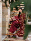 Maroon Panache Apparel Noor Mahal Cotton Printed Stitched Suit-Sarmastaan