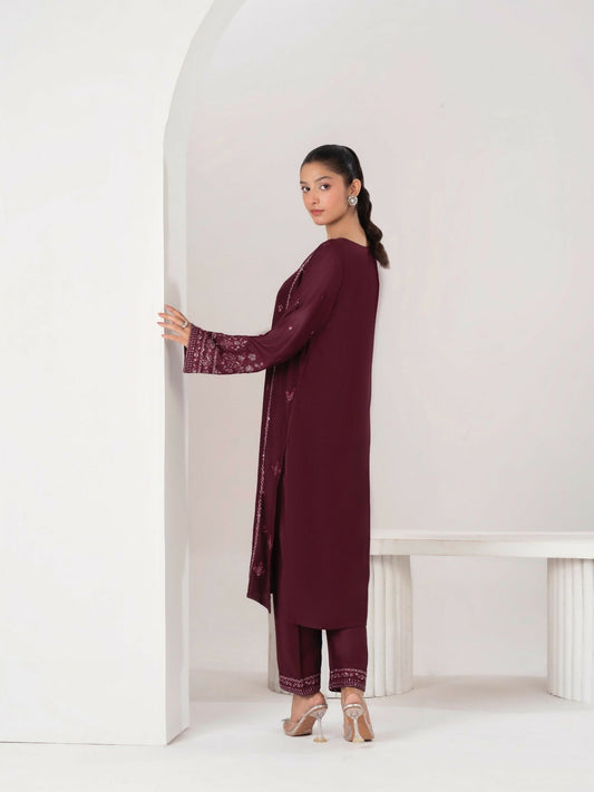 Stylish Collection Aaraish Linen Embroidered Stitched 2-Piece Suit-Lara