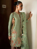Hussain Rehar Basic Not Basic V Raw Silk Embellished Stitched 3-Piece Suit-Viridity