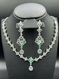 H&A Jewellery One Carat Silver Rhodium Plated Jewellery Set