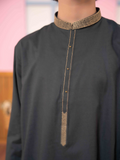 Velvour Boys Cotton Embroidered Stitched Kurta Trouser Suit-VB171-B