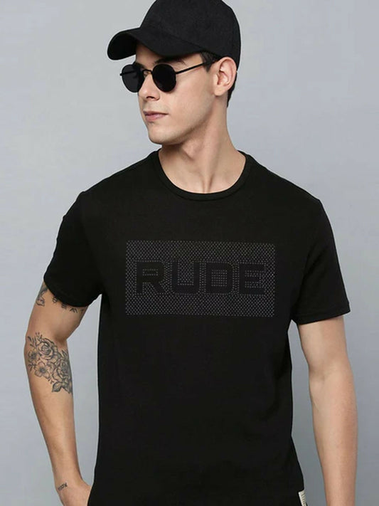 Black ,Blue, Grey ,Yellow, Red, Green, Maroon, Jupiter Printed Gem Stone Rude Tee-Shirt-12378