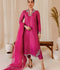 Allure By IH Raw Silk Embellished Stitched 3-Piece Suit-Rosette