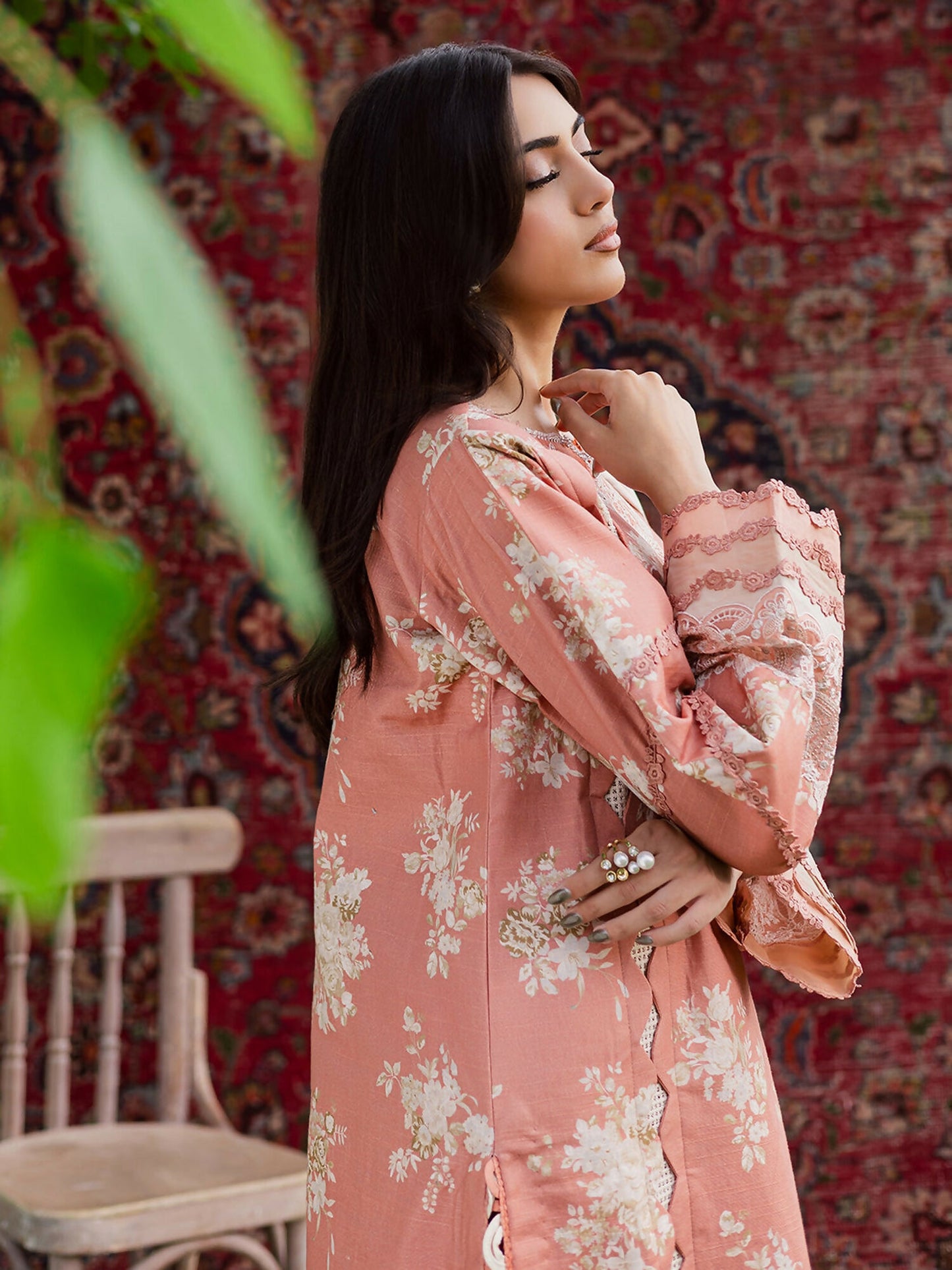 Parishay Rang e Sarma Khaddar Embroidered Stitched 3-Piece Suit-SAR-03