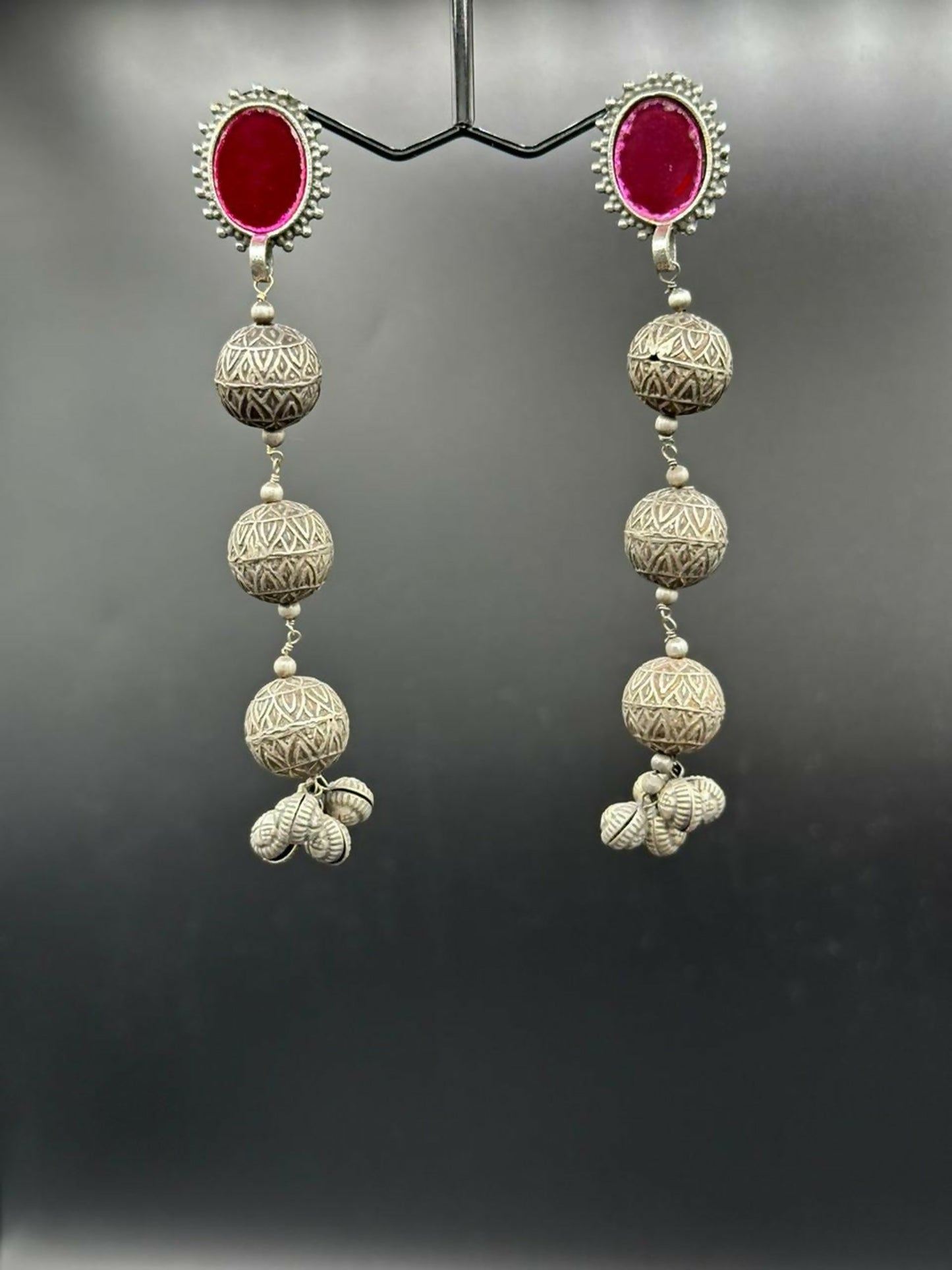 H&A Jewellery Handmade Brass Oxidized Jhumka