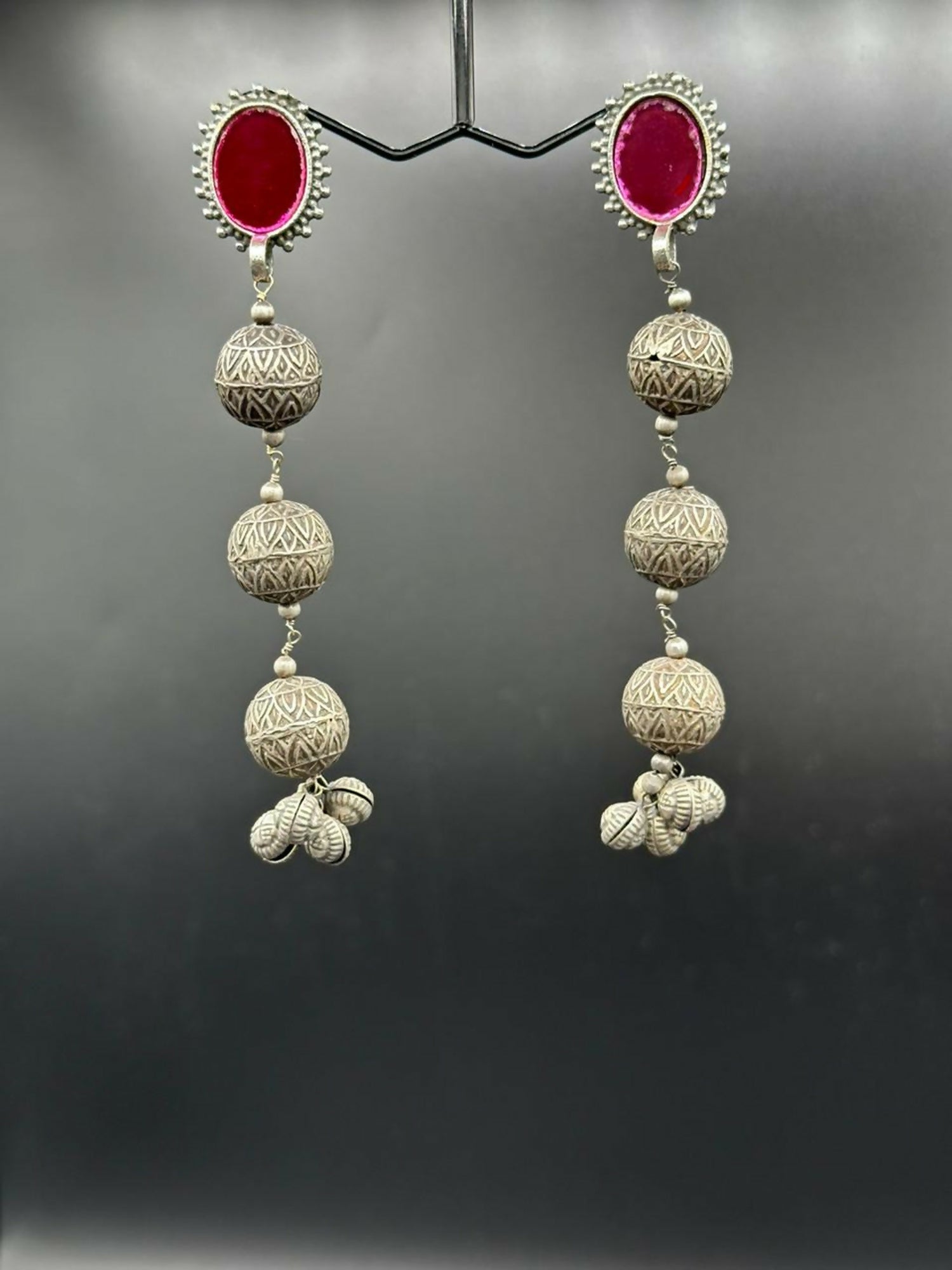 H&A Jewellery Handmade Brass Oxidized Jhumka