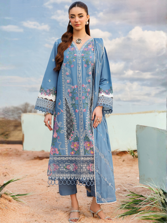 Parishay Shangrila Lawn Vol 2 Embroidered Unstitched 3-Piece Suit-ANG-03