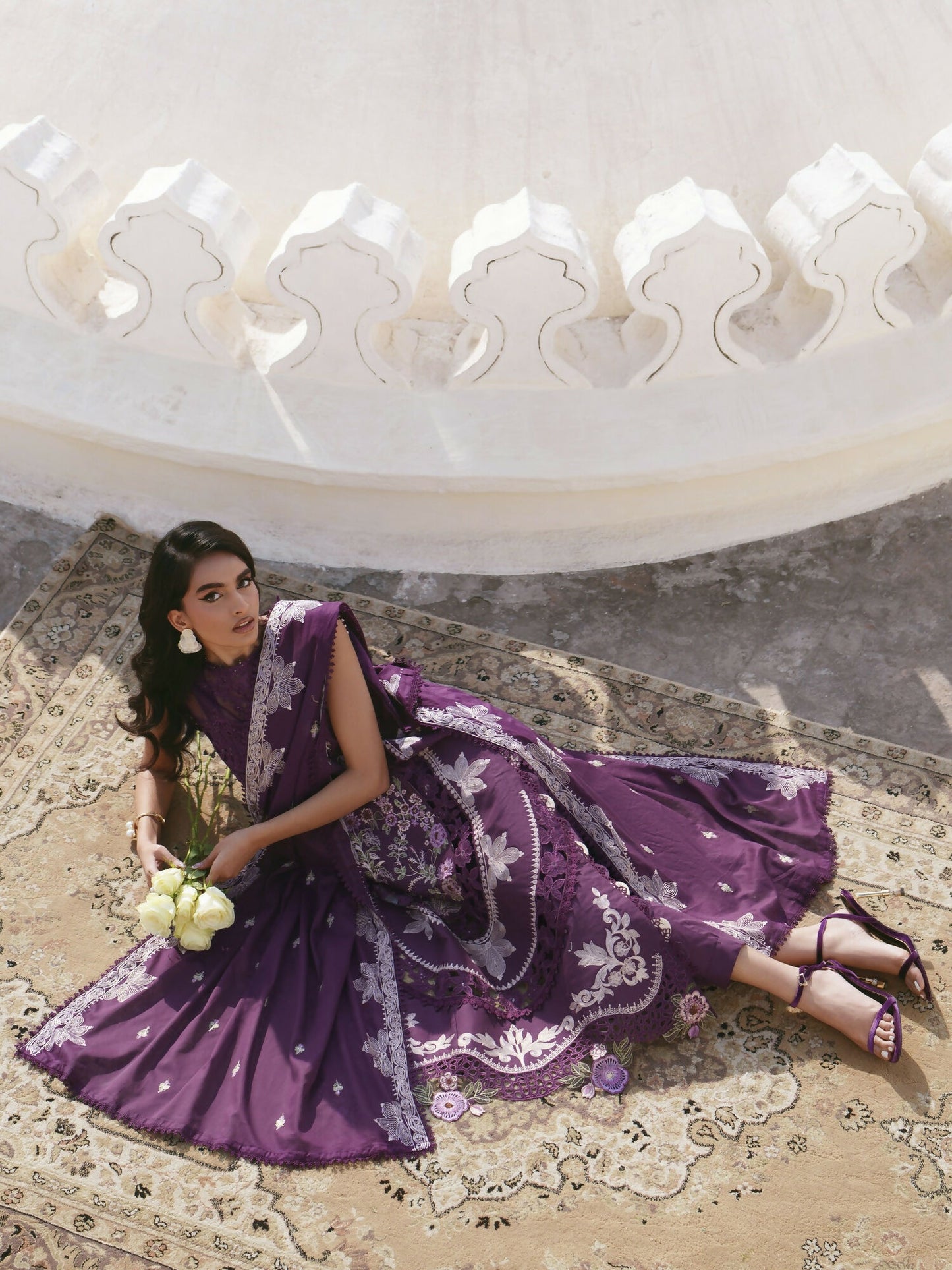 Parishay Shangrila Lawn Embroidered Unstitched 3-Piece Suit-SLA-15