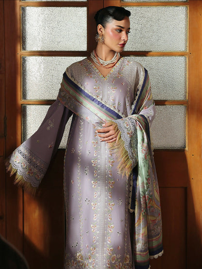 Binilyas Lumina Summer Lawn Embroidered Unstitched 3-Piece Suit-L75-A