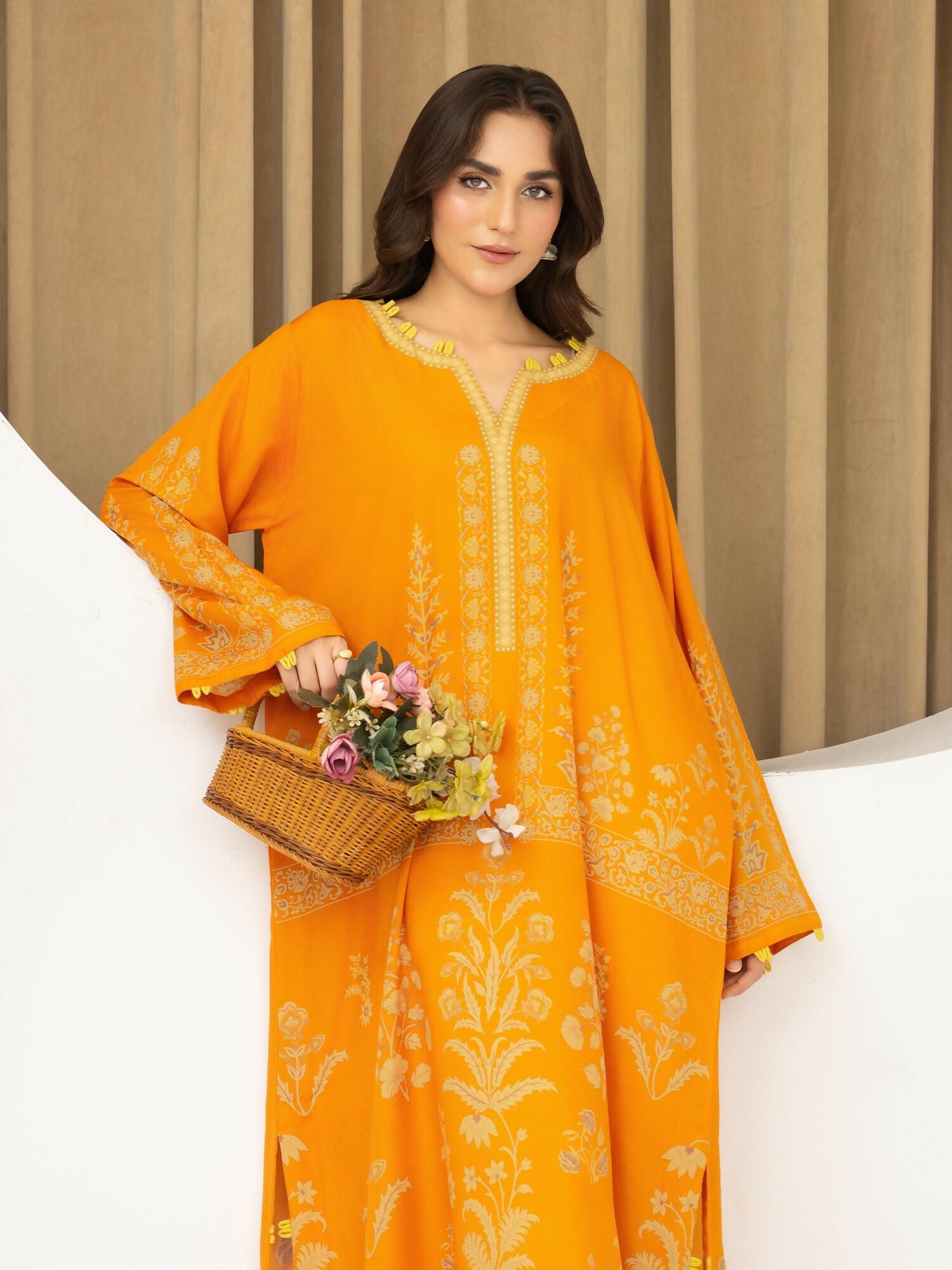 Panache Apparel Florise Lawn Printed Shirt-Marivelle