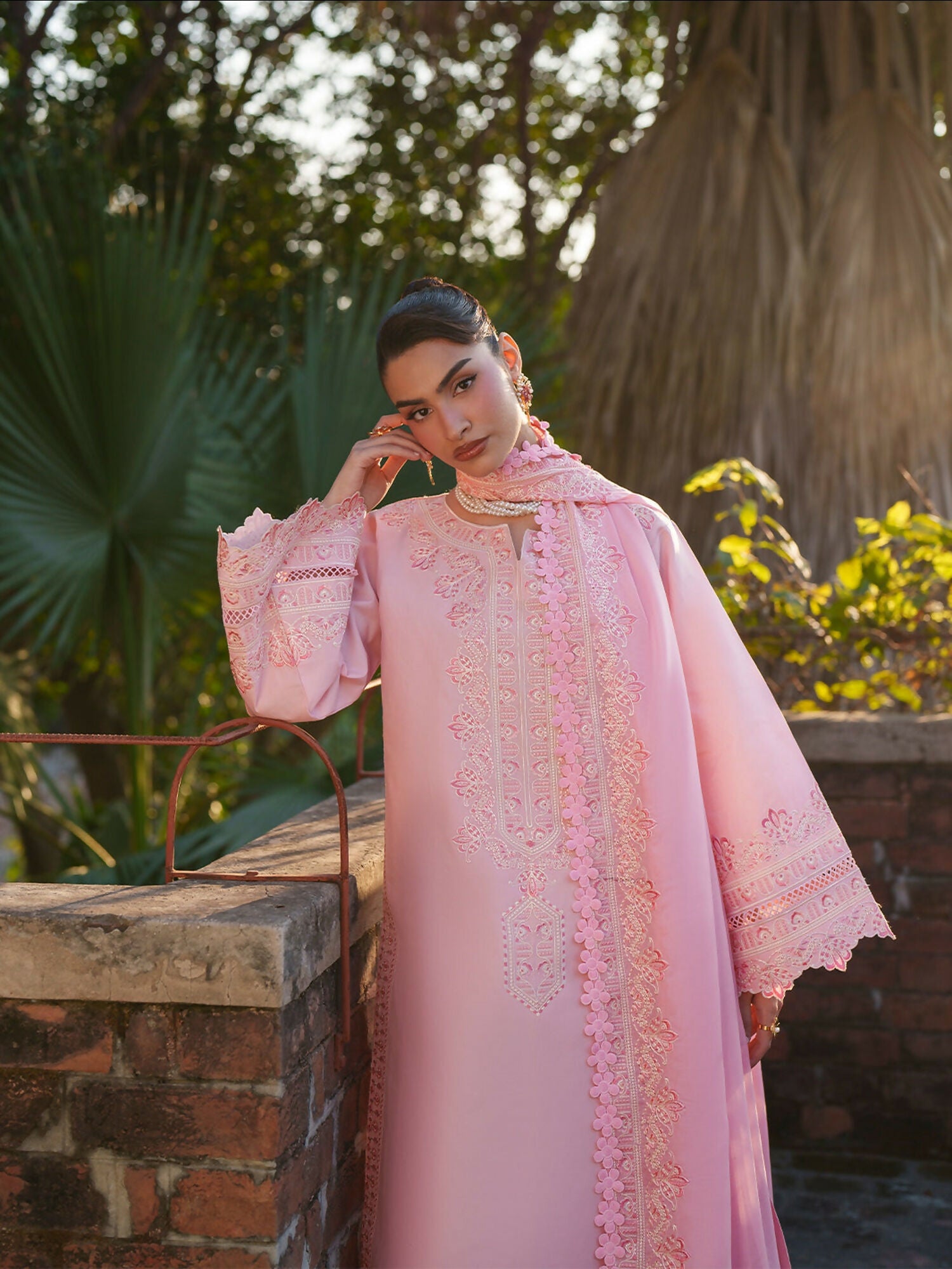 Mahnur Fiona Lawn'26 Embroidered Unstitched 3-Piece Suit-F-13