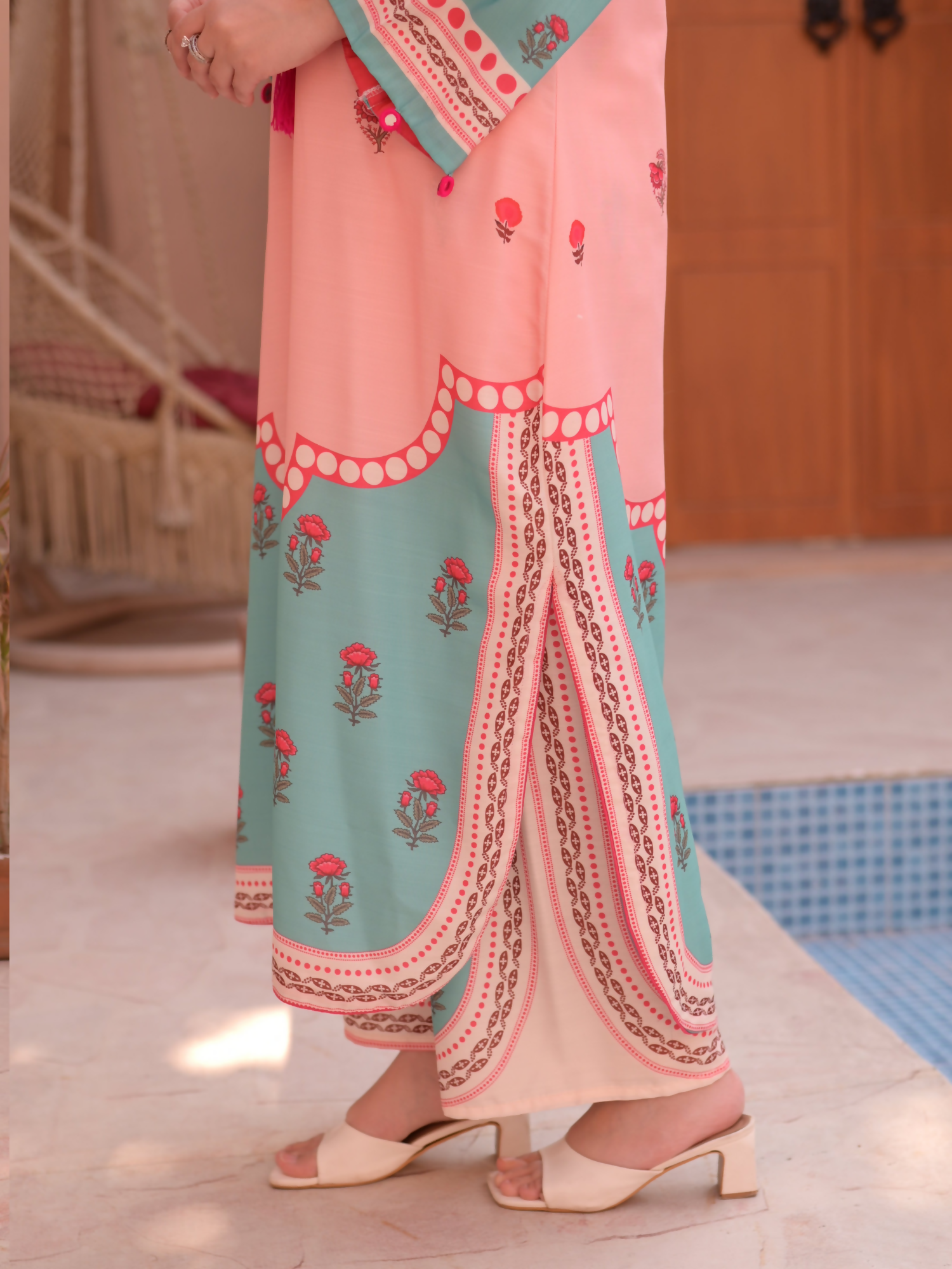 MH Cloth House Poly Lawn Printed Stitched 2-Piece Suit-Dilafroz