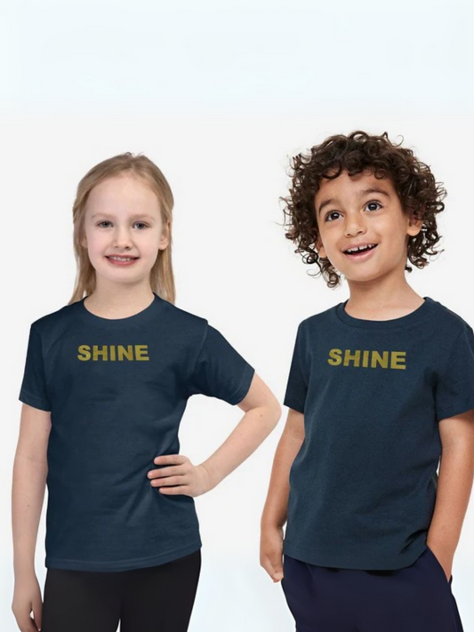 Blue Jupiter Printed Shine Tee Shirt-13808