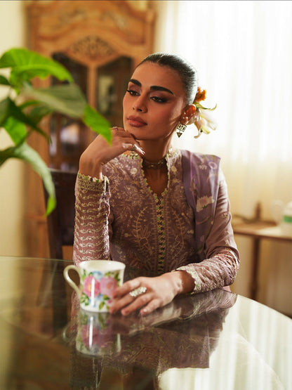 Binilyas Heritage Dore Summer'26 Lawn Embroidered Unstitched 3-Piece Suit-177-B