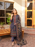 Panache Apparel Cotton Net Embroidered Stitched Suit-Bluebell