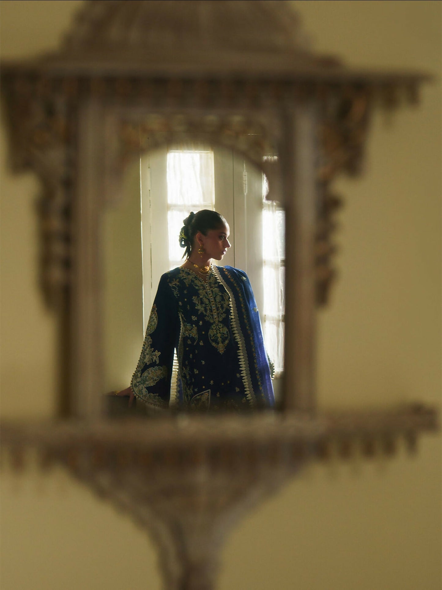 Binilyas Heritage Dore Summer'26 Lawn Embroidered Unstitched 3-Piece Suit-175-B