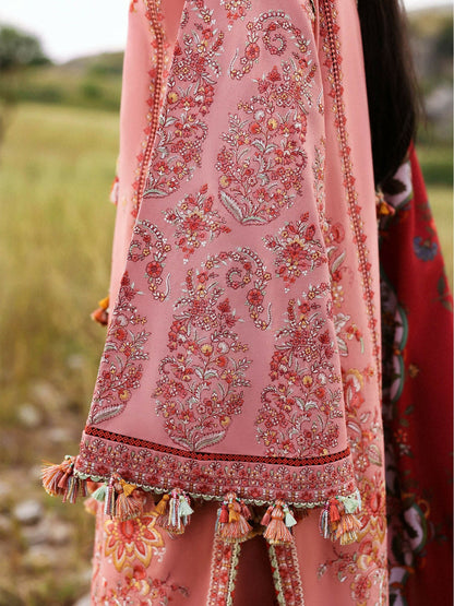 Hussain Rehar Khaddar'25 Embroidered Unstitched 3-Piece Suit-Mahpara