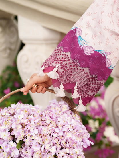 Parishay Ivy Bloom Viscose Embroidered Stitched 3-Piece Suit-IW-14