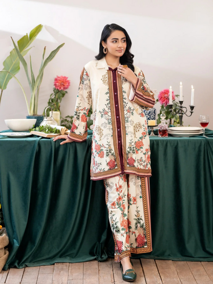 Panache Apparel Crepe Printed Co-Ord Set-Aurora