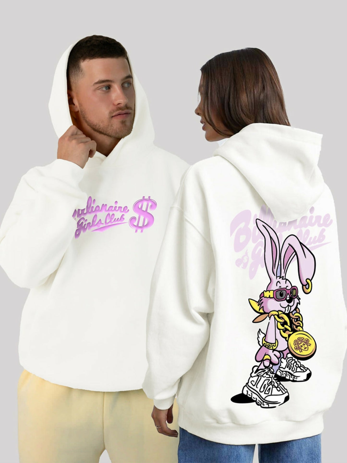 Jupiter Oversized Billionaire Club Printed Hoodie-14889