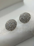 H&A Jewellery Silver Rhodium-Plated with Zircon Earring